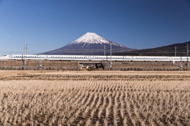Tokaido shinkansen ve Mt.Fuji