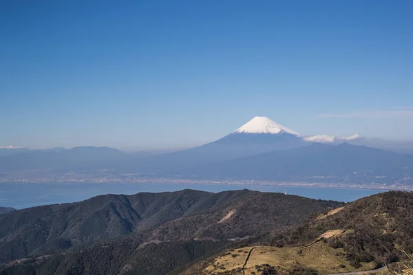 Montaña Fuji Bahía Suruga Temporada Invierno Prefectura Shizuoka Visto Desde —  Fotos de Stock