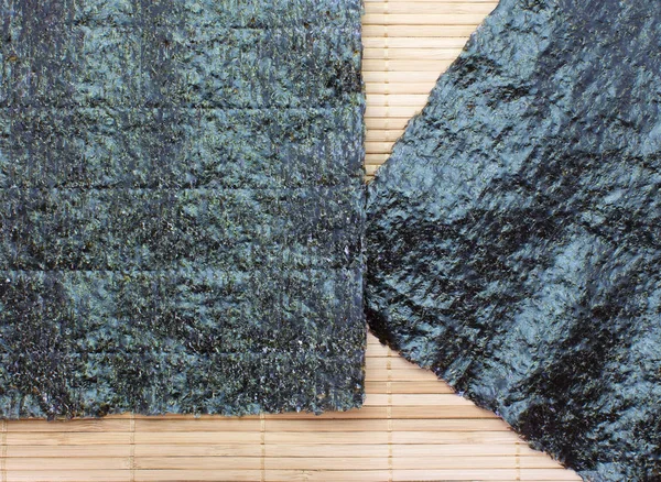 Nori Japoński Jadalne Wodorosty Używane Głównie Jako Składnik Wrap Sushi — Zdjęcie stockowe