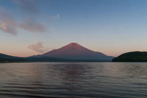 Berg Fuji Met Rode Kleur Zomer Zonsopgang — Stockfoto