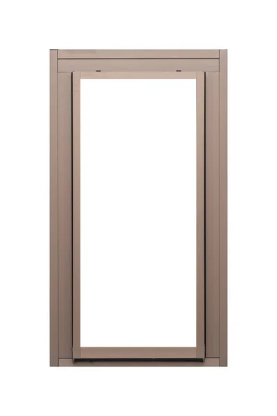 Metal Window Frame Isolated White — Stock Photo, Image