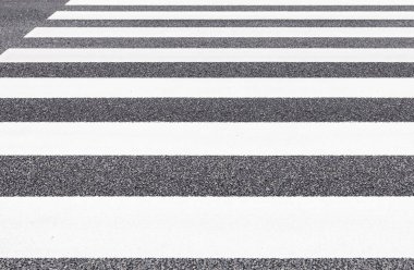 Yakından - Zebra geçiş desen şehir yolda