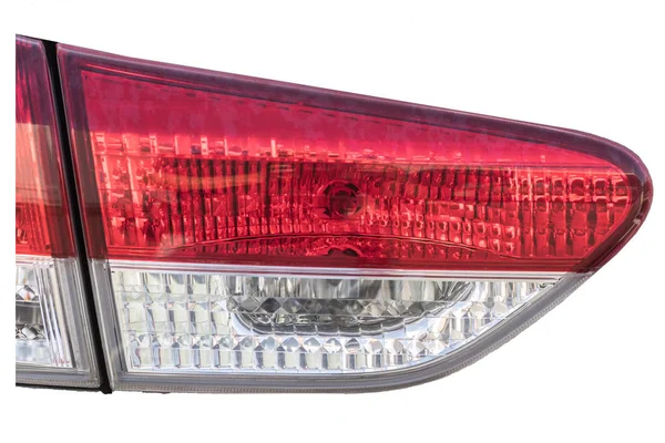 Closeup White Car Tail Light — Stock Photo, Image