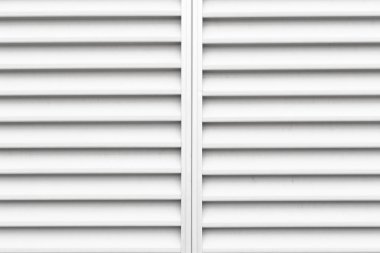 Close-up white shutter window as background clipart