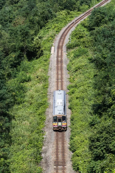 Oito Line Japan Railway Which Connects Matsumoto Station Nagano Prefecture — Stock Photo, Image