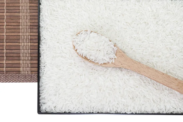 Asiatischer Weißer Reis Oder Ungekochter Weißer Reis — Stockfoto