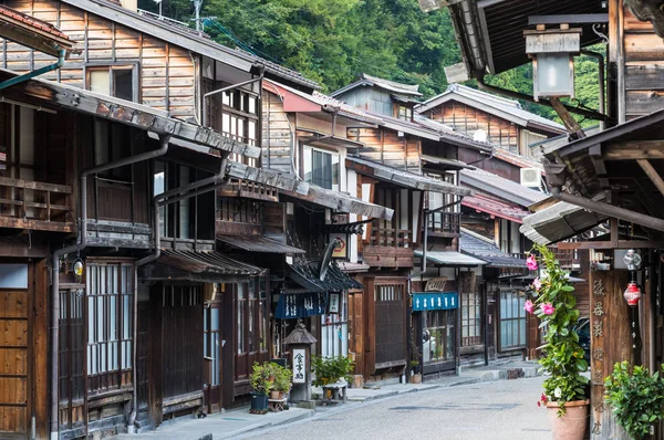 Narai Juku Japonsko Září 2017 Malebný Výhled Staré Japonské Město — Stock fotografie