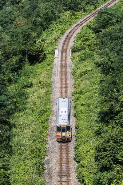 Den Oito Linjen Oito Linje Japan Järnväg Som Förbinder Matsumoto — Stockfoto