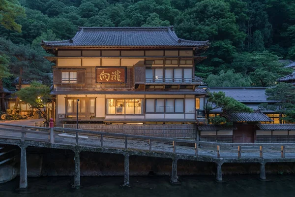 Higashiyama Onsen Balneario Termal Valle Este Zona Centro Aizu Wakamatsu —  Fotos de Stock