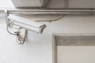 Bina duvar üzerinde Cctv güvenlik kamera