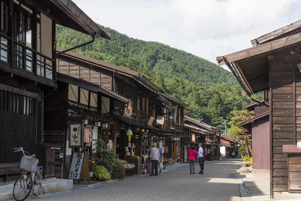 Narai Juku Japan September 2017 Pittoreska Utsikten Över Gamla Japanska — Stockfoto