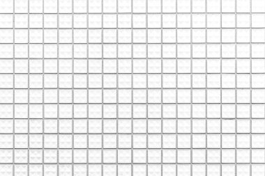 Beyaz mozaik döşeme kalıbı ve pürüzsüz arkaplan