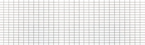 Panorama Mattone Bianco Muro Pietra Senza Soluzione Continuità Sfondo Texture — Foto Stock
