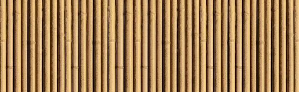 Panorama Struttura Recinzione Bambù Sfondo Senza Soluzione Continuità — Foto Stock