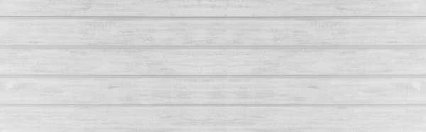 Panorama White Natural Wood Wall Texture Background Seamless — Stock Photo, Image