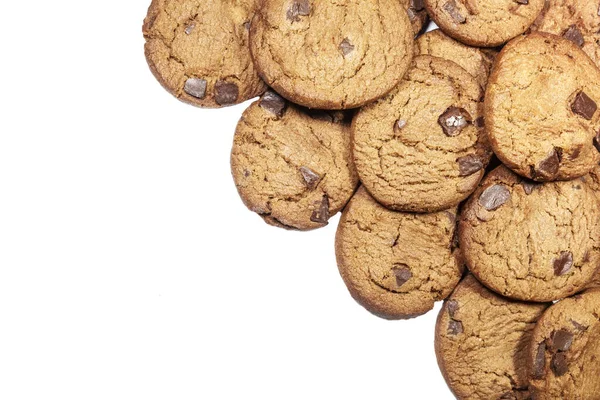 Chocolate Cookies Isolted White Background — Stock Photo, Image