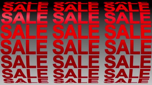 Sale Background Promo Concept Sale Clearance Rendering — Stock Video