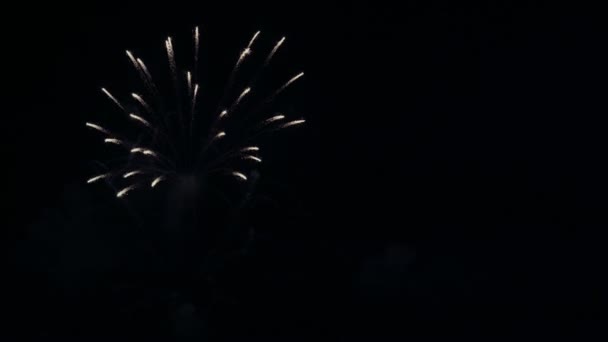 Nouvel an veille feux d'artifice colorés bokeh lumières incandescentes sur le ciel nocturne, feu d'artifice spectacle Célébration Fond 