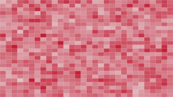 Digitally Pastel Mosaic Tiles Texture Background Rendering — Stock Video