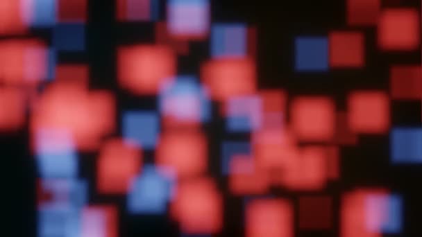 Abstract Flying Particles Bokeh Achtergrond Rendering — Stockvideo