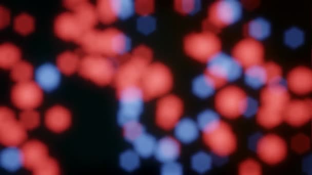 Abstrait Particules volantes Fond Bokeh, rendu 3D 