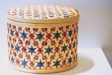 Wicker sepet desen arkaplanını kapat