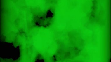 Duman ve parıldayan el feneriyle soyut gelecekçi küp, 3D görüntüleme