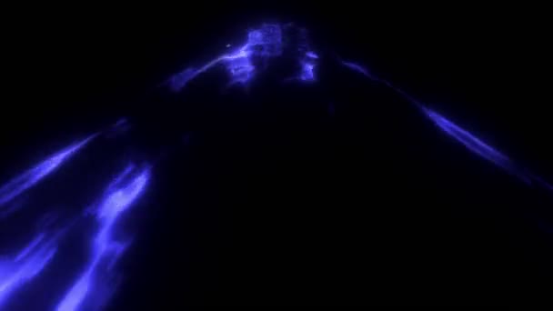 Φουτουριστικό Τούνελ Ενέργειας Επιστημονικής Φαντασίας Στο Διάστημα Glowing Lights Rendering — Αρχείο Βίντεο
