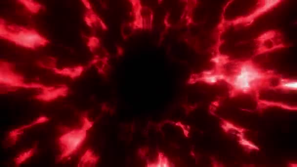 宇宙の未来型Sfエネルギートンネル光る光3Dレンダリング — ストック動画
