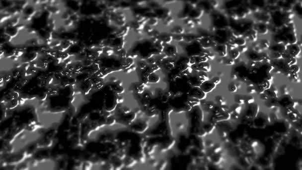Абстрактний Фон Темна Розкіш Гладка Чорна Хвиля Масляна Поверхня Чорнила — стокове відео