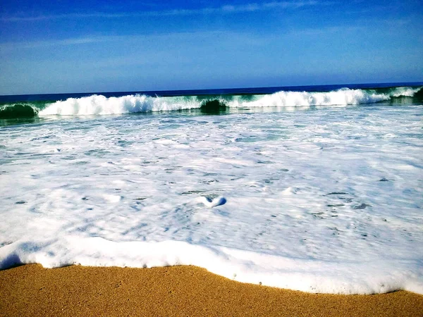 Атлантический Океан Спокойную Солнечную Погоду Красивые Фото — стоковое фото