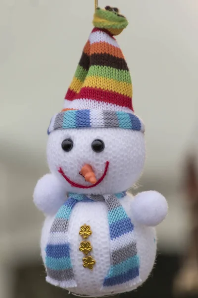 Kerst decoraties sneeuwpoppen — Stockfoto
