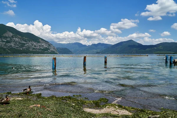 Lago de paisaje con nube — Foto de Stock