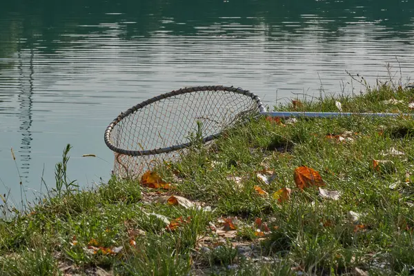 Red de pesca en el lago —  Fotos de Stock