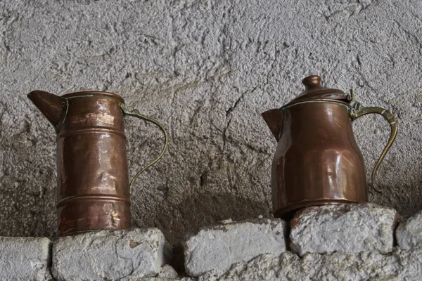 Old copper pot — Stok fotoğraf