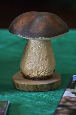 Porcini mantarları masada.