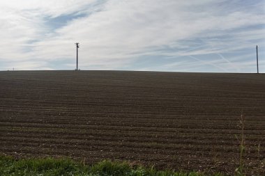 sonbaharda sürülmüş alanlar