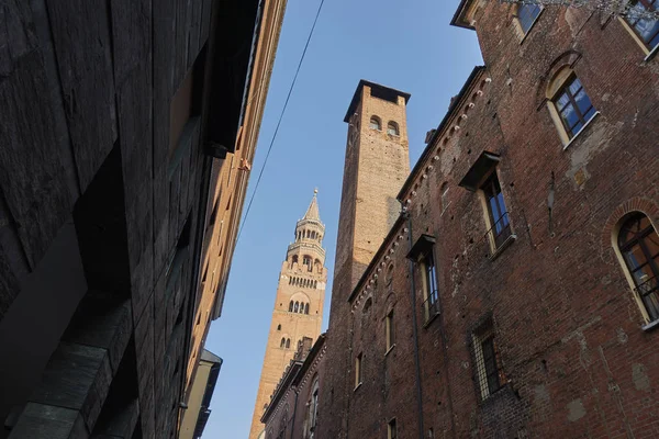 Old architectural corner Cremona Italy, November 2017 — Stock Photo, Image