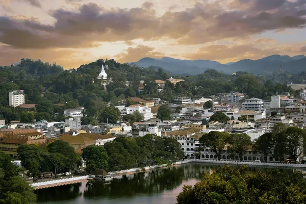 Vista Kandy Sry Lanka Agosto 2017 — Foto Stock