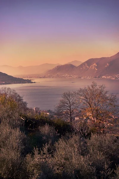 Iseo Jezero Itálie Listopad 2017 — Stock fotografie