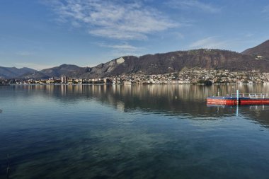 Sarnico Göl Manzaralı, Bs İtalya, Ocak 2018