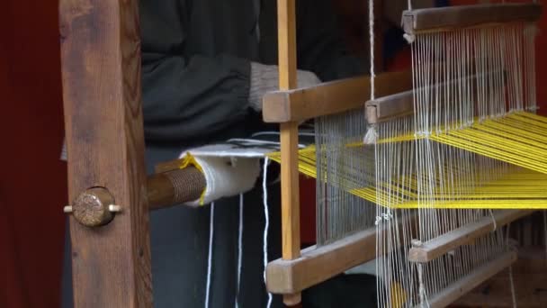 古い織り機 — ストック動画