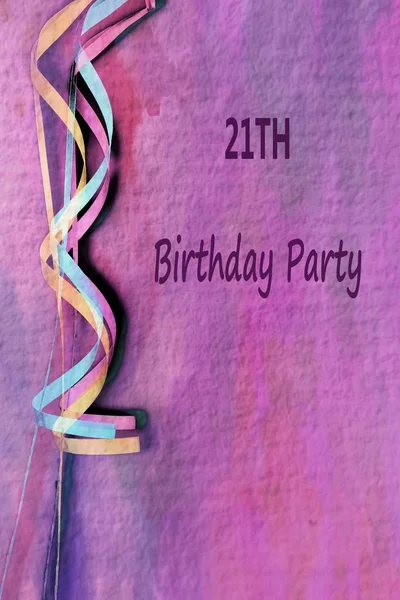 21ª fiesta de cumpleaños — Foto de Stock