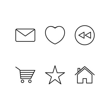 Kişisel ve iletişim için multimedya simgesi...