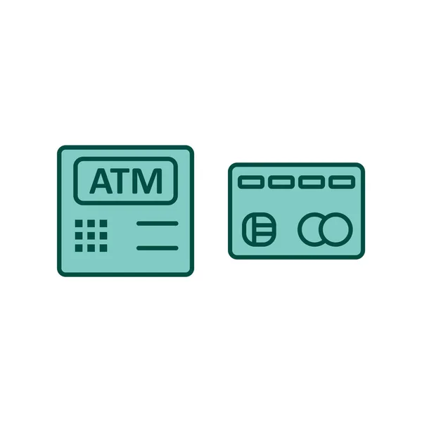 Conjunto Iconos Banca Para Uso Personal Comercial — Vector de stock