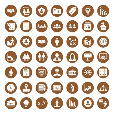 Kişisel ve ticari kullanım için 49 Simge iş kümesi...