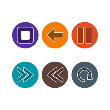 Mobil Uygulamaların Vektör Web Simgesi Kümesi