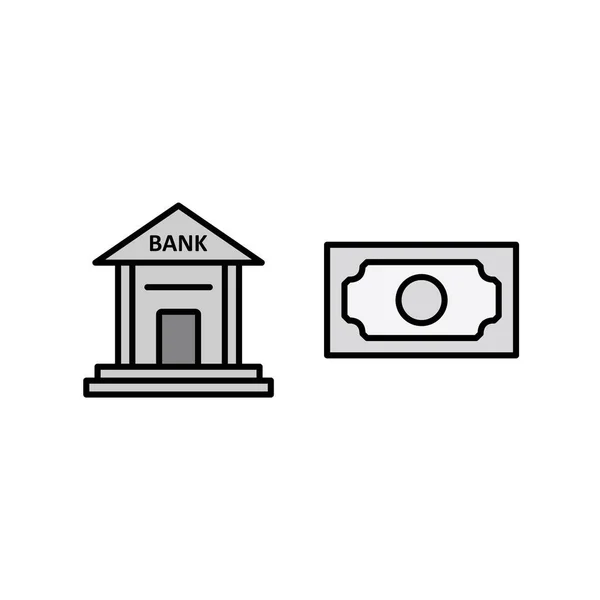 Ikony Bankowe Użytku Osobistego Komercyjnego — Wektor stockowy