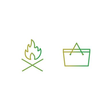 Kişisel ve Ticari Kullanım İçin 2 Kamp Simgesi...