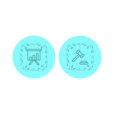 2 Bankacılık Simgesi Beyaz Arkaplanda İzole Edildi...